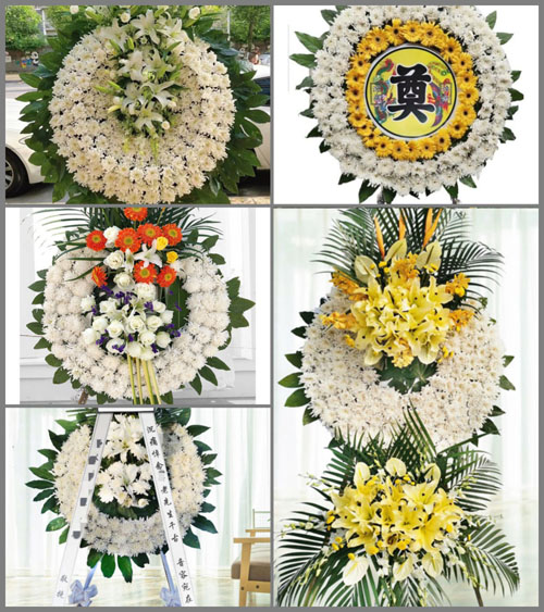 山东济宁鱼台县张黄镇殷王村花圈速递